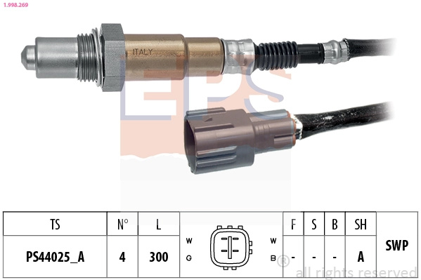 Sonda Lambda EPS 1.998.269 model LEXUS LX (_J2_) 2007 2008 2009 2010 2011 2012
