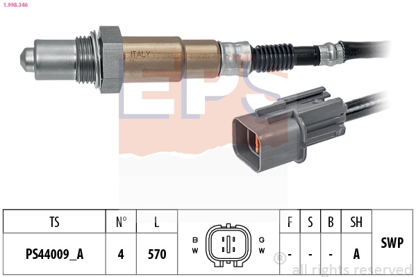 Sonda Lambda EPS 1.998.346 model KIA CEED Combi Van (CD) 2019 2020 2021 2022 2023 2024