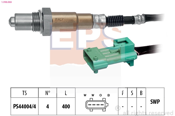 Sonda lambda EPS CITROËN C3 II (SC_) 2009-2016 - 1.998.068