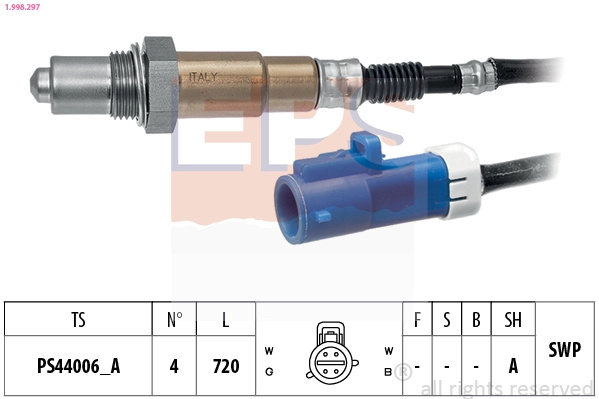 Sonda lambda EPS FORD GALAXY MK II VAN (WA6) 2011-2015 - 1.998.297