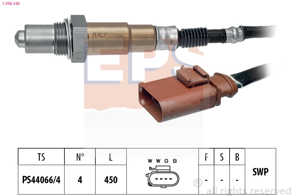 Sonda lambda EPS SEAT TOLEDO IV (KG3) 2015-2019 - 1.998.348