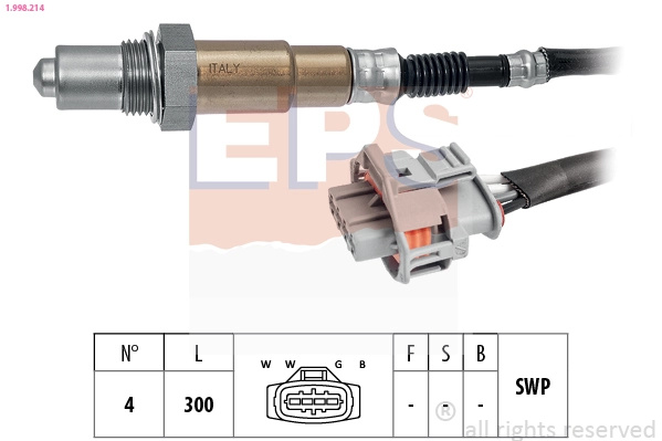 Sonda lambda EPS VAUXHALL ASTRA Mk IV (G) Cabriolet (T98) 2003-2005 - 1.998.214