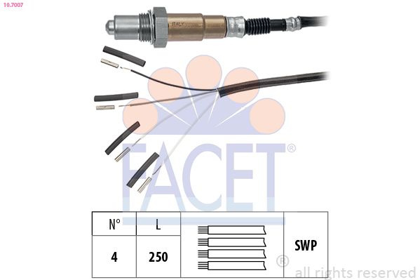 Sonda Lambda FACET 10.7007