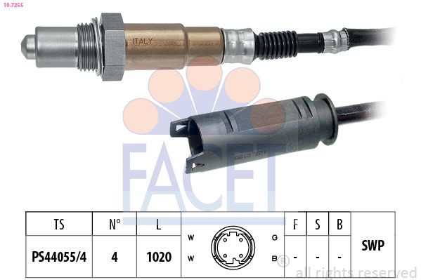 Sonda Lambda FACET 10.7255
