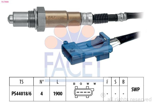 Sonda Lambda FACET 10.7688