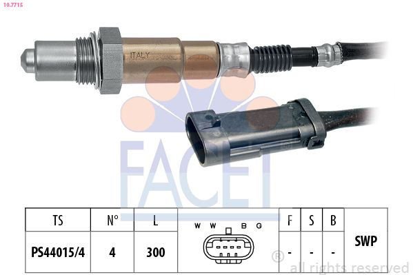 Sonda Lambda FACET 10.7715