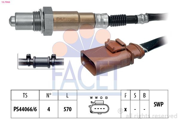 Sonda Lambda FACET 10.7966