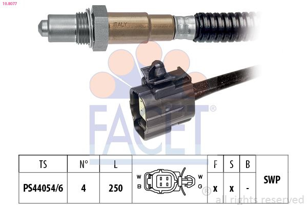 Sonda Lambda FACET 10.8077