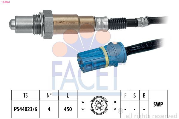 Sonda Lambda FACET 10.8081