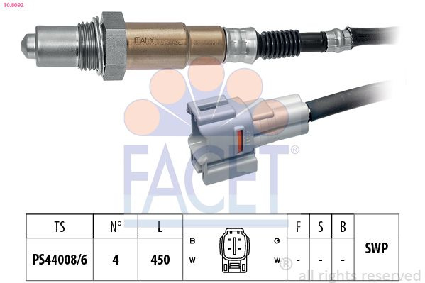 Sonda Lambda FACET 10.8092