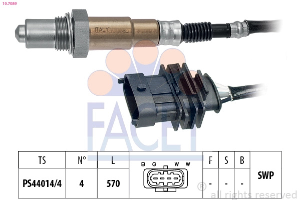 Sonda lambda FACET OPEL CORSA B (S93) 1996-2000 - 10.7089