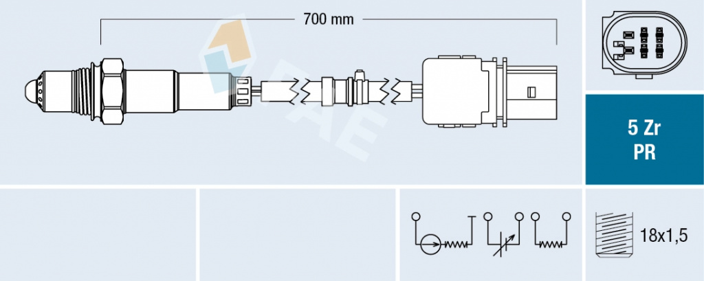Sonda lambda FAE AUDI A3 (8P1) 2010-2012 - 75158