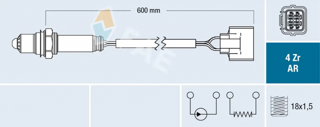 Sonda lambda FAE SUBARU LEGACY IV (BL) 2003-2009 -