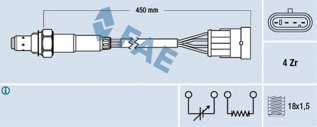 Sonda Lambda FIAT DOBLO microbus 223 119 FAE 77218