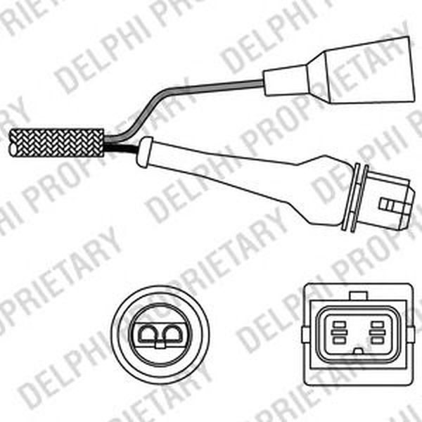 Sonda Lambda FIAT PANDA Van 141 DELPHI ES1024012B1