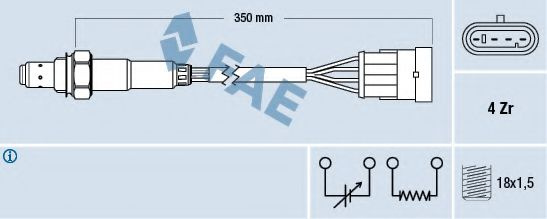 Sonda Lambda FIAT STILO Multi Wagon (192) (2003 - 2008) FAE 77217