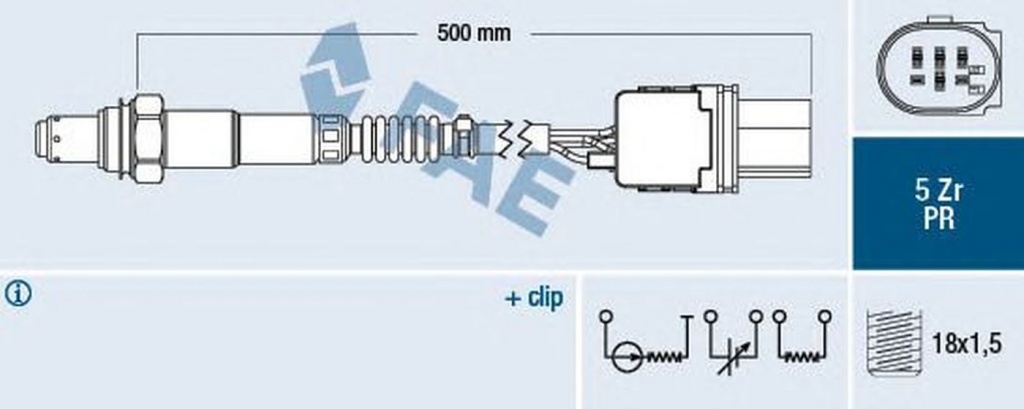 Sonda Lambda FORD C-MAX II DXA CB7 DXA CEU FAE 75080