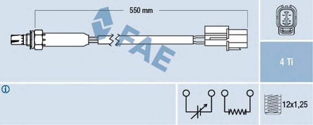 Sonda Lambda LAND ROVER RANGE ROVER II LP FAE 77350