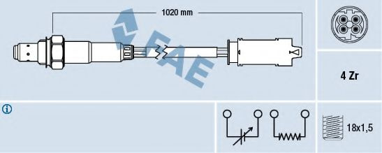Sonda Lambda LAND ROVER RANGE ROVER Mk III (LM) (2002 - 2012) FAE 77238