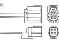 Sonda Lambda MAZDA 5 (CW) - OEM - NGK: LZA07-MD2 - Cod intern: W02376475 - LIVRARE DIN STOC in 24 ore!!!