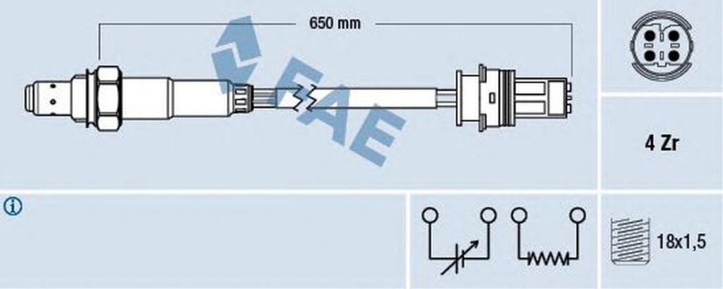 Sonda Lambda MERCEDES-BENZ C-CLASS combi S202 FAE 77278