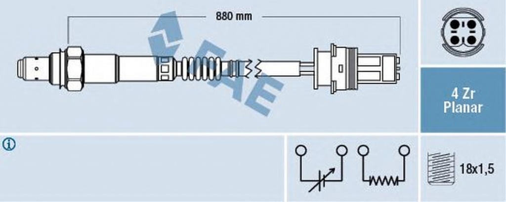 Sonda Lambda MERCEDES-BENZ C-CLASS combi S202 FAE 77270