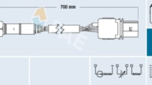 Sonda lambda (numar fire 5, 700mm) AUDI A3, F