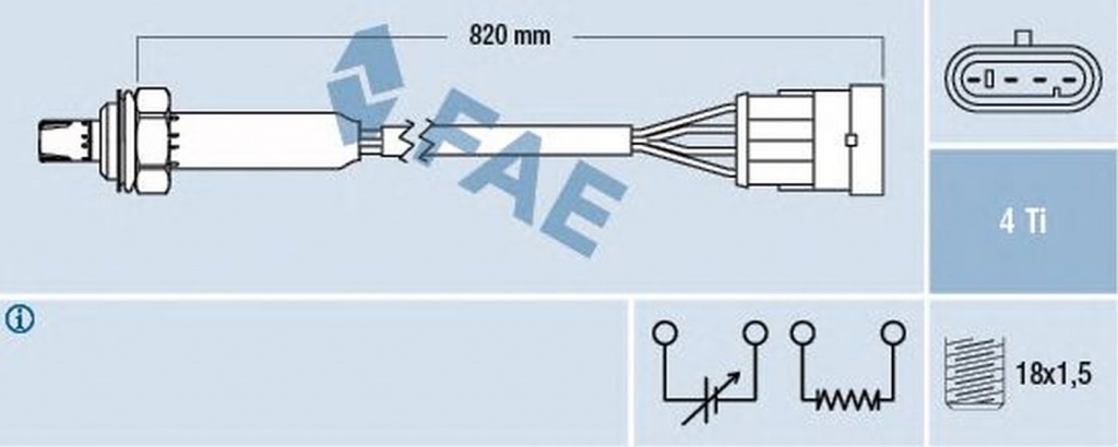 Sonda Lambda OPEL ASTRA G hatchback F48 F08 FAE 77184