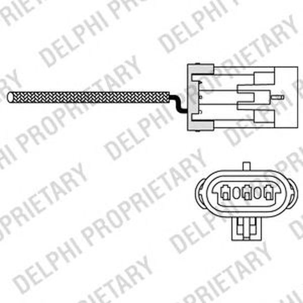 Sonda Lambda OPEL CORSA B 73 78 79 DELPHI ES1098812B1