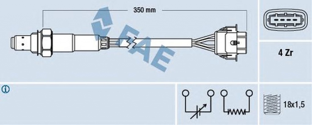 Sonda Lambda OPEL CORSA C F08 F68 FAE 77155