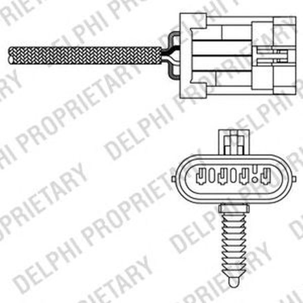 Sonda Lambda OPEL VECTRA B hatchback 38 DELPHI ES2013512B1