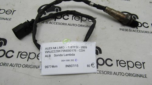 Sonda Lambda Originala Audi A4 8K cod 06H9062