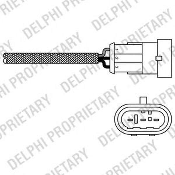 Sonda Lambda RENAULT CLIO II BB0 1 2 CB0 1 2 DELPHI ES1097112B1
