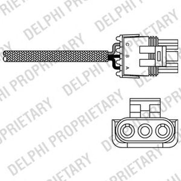 Sonda Lambda RENAULT LAGUNA I B56 556 DELPHI ES1096812B1