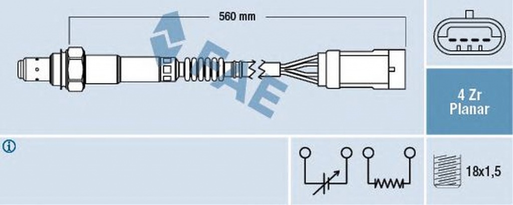 Sonda Lambda RENAULT MODUS GRAND MODUS F JP0 FAE 77153