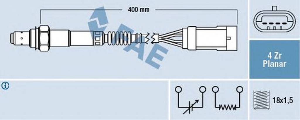 Sonda Lambda RENAULT Scenic I JA0 1 FAE 77206