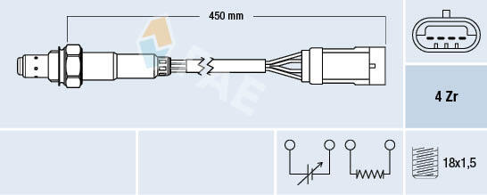 Sonda lambda # Renault Symbol 2002 2003 2004 2005 2006 2007 2008 2009 2010 2011 2012 2013 2014 2015 2016 2017 2018 2019 2020 2021 2022 2023 2024 2025 # 77207 # FAE