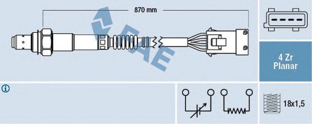 Sonda Lambda SAAB 9-3 YS3D FAE 77235