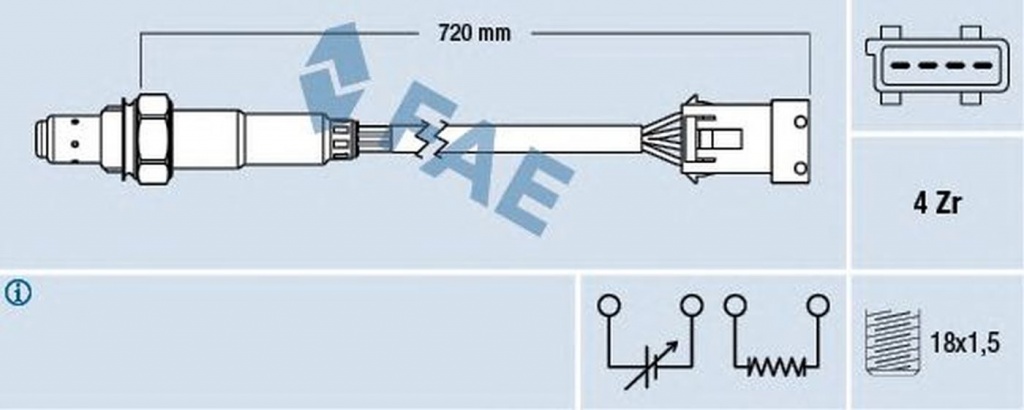 Sonda Lambda SAAB 9-5 combi YS3E FAE 77280