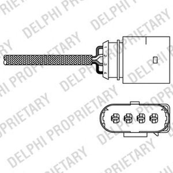 Sonda Lambda SKODA FABIA limuzina 6Y3 DELPHI ES2027112B1