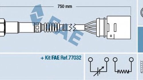 Sonda Lambda SKODA OCTAVIA Combi 1U5 FAE 7791