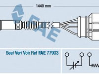 Sonda Lambda SKODA SUPERB (3U4) (2001 - 2008) FAE 77400