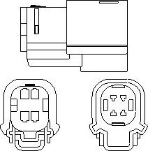 Sonda Lambda Sonda lambda numar fire 4 870mm MERCEDES A W168 C CL203 C W203 C W204 C T-MODEL S203 CLK C209 E W211 FORD FIESTA VI (JA8), Van, 08.2008 - Magneti Marelli 466016355179