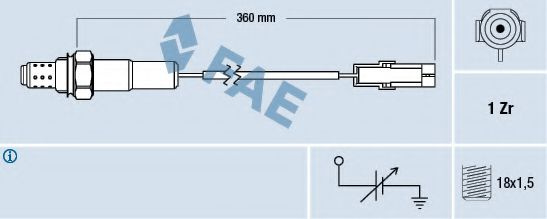 Sonda Lambda SUZUKI SWIFT Mk II hatchback (EA, MA) (1989 - 2005) FAE 77101