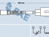 Sonda Lambda TOYOTA AURIS NRE15 ZZE15 ADE15 ZRE15 NDE15 FAE 77457