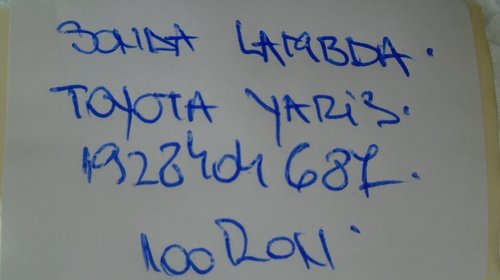 Sonda lambda toyota yaris cod 1928404687