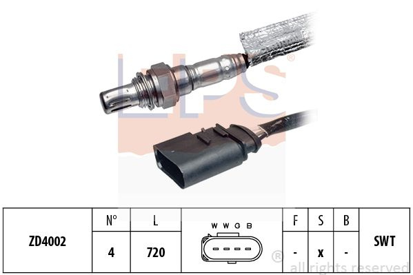 Sonda lambda # Vw Bora 1999 2000 # 1 997 163 # EPS
