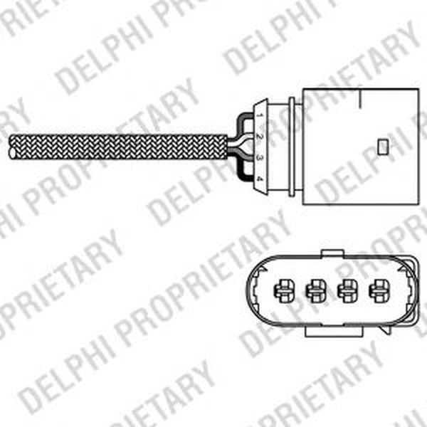 Sonda Lambda VW BORA 1J2 DELPHI ES2027012B1