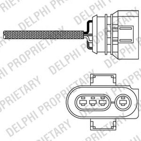 Sonda Lambda VW CADDY II caroserie 9K9A DELPHI ES2025612B1