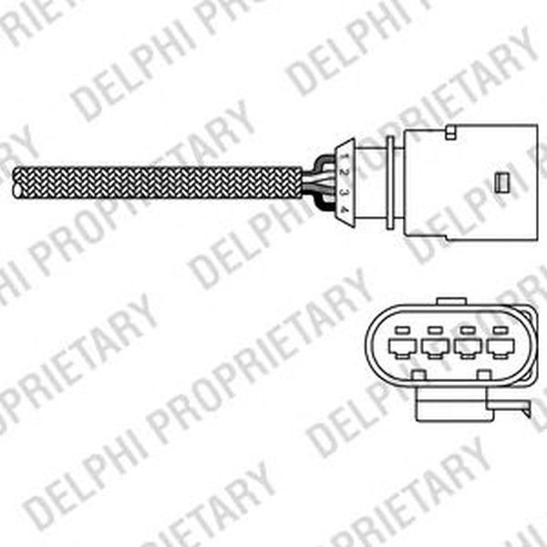 Sonda Lambda VW CADDY III combi 2KB 2KJ 2CB 2CJ DELPHI ES2028912B1